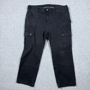 Duluth Trading Co Black Curvesetter Cargo Pants Womens 16x29 Utility Workwear